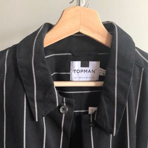 TOPMAN pinstripe overshirt